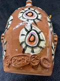 Orange Face  Jug with Double Eye and Double Devil Horns with Lucky 13