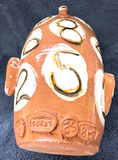 White 7 Eyes Rainbow Face Jug