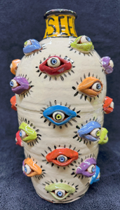 "All Seeing" w/31 Multi-colored Eyes