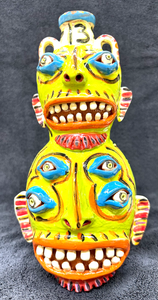 Lime Green Stacker w/double handles 6 eyes & Lucky 13