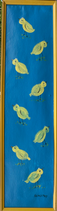 Yellow Chicks in a Yellow Frame