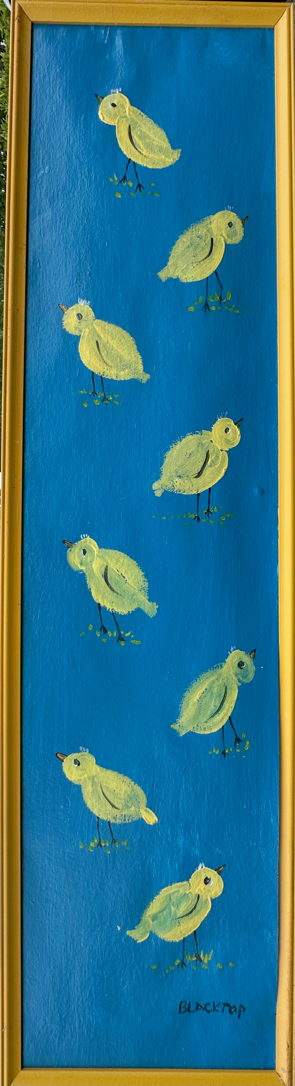 Yellow Chicks in a Yellow Frame