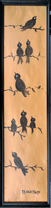 Crows on Limbs in the Sunset