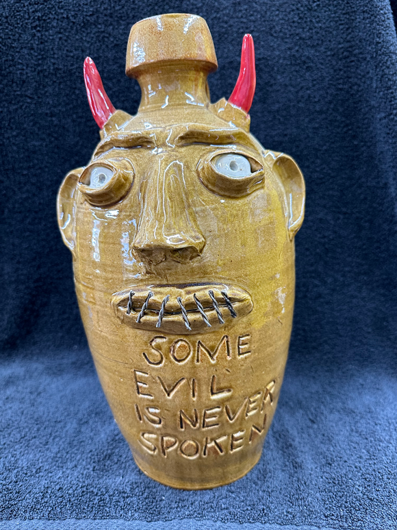 Mouth Wired Shut Face Jug
