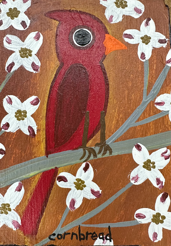Cardinal in the Dogwood (Miniature)