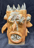 Four King Faces Face Sculpture