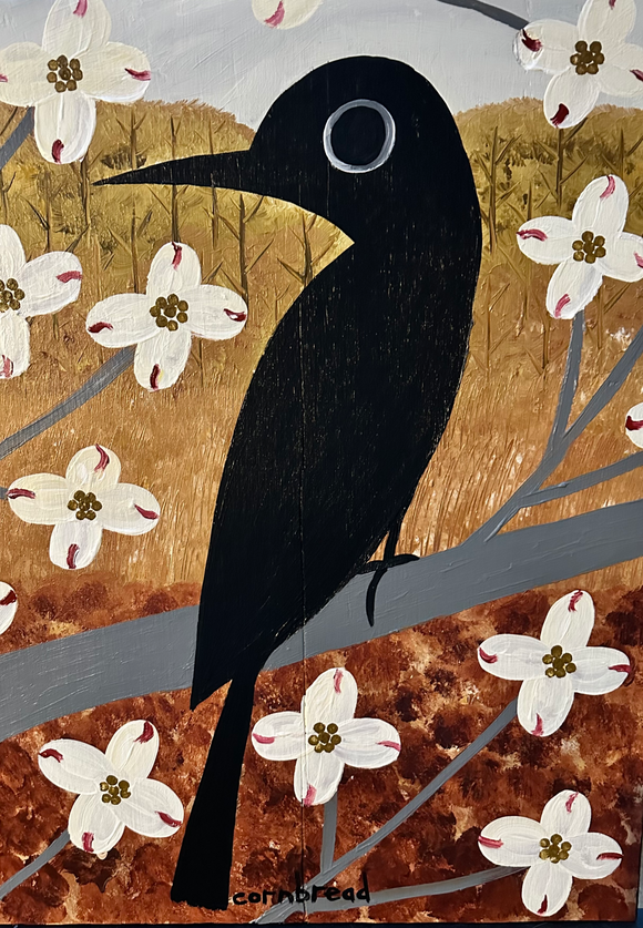 Crow in the Dogwoods