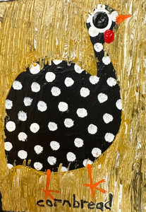 Black and White Hen