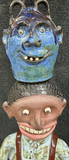 Charlestonian Jug Head with a Face Jug