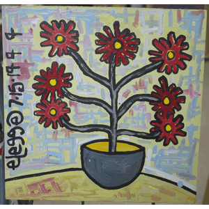 “Vase with Red Flowers”