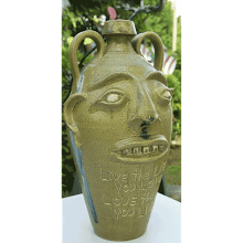 “Live the Life You Love” Face Jug